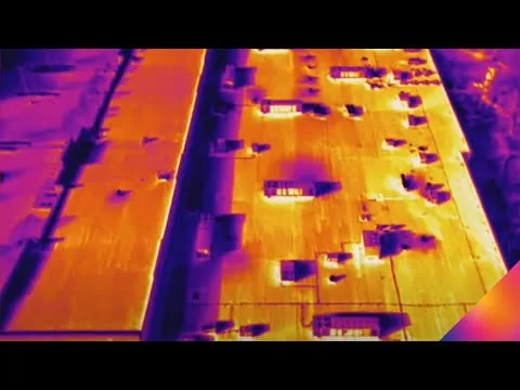 Termografía de cubiertas con dron